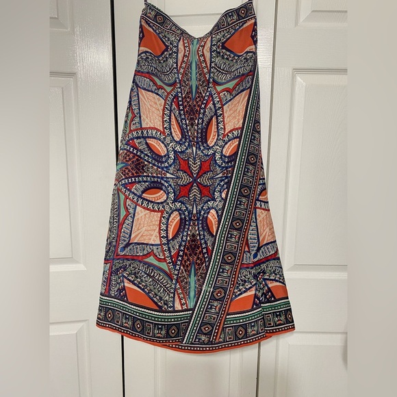 Maeve Anthropologie wrap Geometric Print Skirt size 4 - Picture 1 of 5